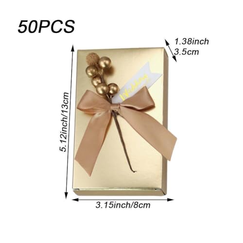 Boîte-cadeau de réception pour bébé et invités de mariage avec ruban satin - 7
