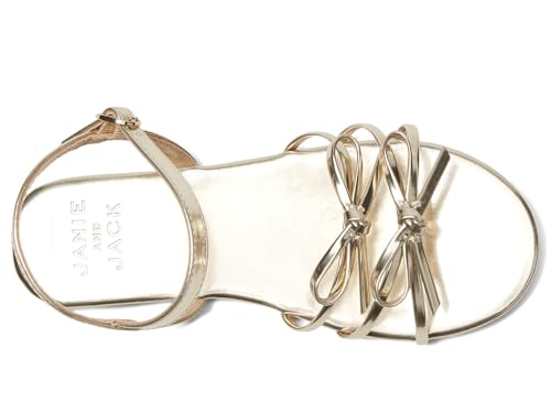 Janie and Jack Girl's Gold Sandals (Toddler/Little Big Kid) Ballet Flat2