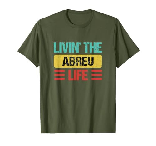 Abreu Name T-Shirt, Men, Olive Green, 3X-Large