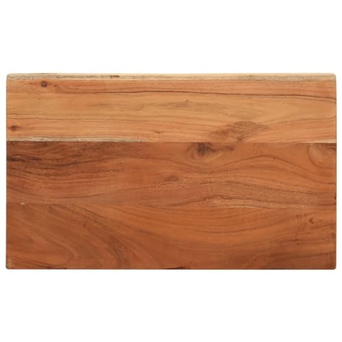 ROMHZKS Tischplatte 40x20x2,5 cm Rechteckig Massivholz Akazie Tischlerplatte Echtholzplatte DIY Holzprojekte für Schreibtisch Küche