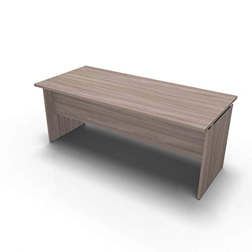 One Living Scrivania da Ufficio Panel Desk Tavolo Porta PC 180 x 80 x 73 CM - Olmo Chiaro