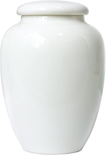 Miniatura 4 de Dahlia Bote de té de porcelana blanca para té suelto, hermético Jingdezhen Tea Caddy, orquídea 260 ML