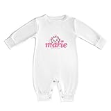 [ロニコン] ロンパース ベビー服 マリーちゃん ベビーロンパース 赤ちゃん服 パジャマ 新生児服 カバーオール 長袖 子供服 男の子 女の子 0-3M