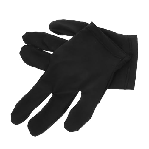 Mipcase Glove Left Hand Men 3 Finger Accessory Snooker Glove Pool Gloves Elastic Fit for Right or Left Hand Breathable Material