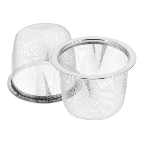 Cabilock Stainless Steel Tea Infuser Basket 2 Pack - Small Loose Leaf Filter for Home & Office Brewing - Fine Mesh Diffuser