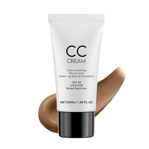 CC Cream, Korean CC Cream, Corrects Skin Tone, Lightweight and Moisturizing, All-Around Coverage Foundation, Specially Formulated for Mature Women, Suitable for All Skin Types, 50ml/1.69 Fl.Oz