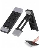 BIRLOZA Confezione da 2 Supporti Regolabili per Tastiera, Supporto Portatile, Mini per Laptop, Supporto Autoadesivo per Tastiera, Piedini per la Maggior Parte delle Tastiere, 3 Livelli (Nero)