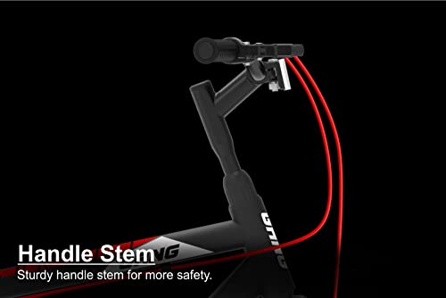 Image of GANG Striker Front-Suspension Dual Disc Brake Single Speed 26T (Frame Size : 18 Inches) Mountain Cycle (Matte Black, Red)