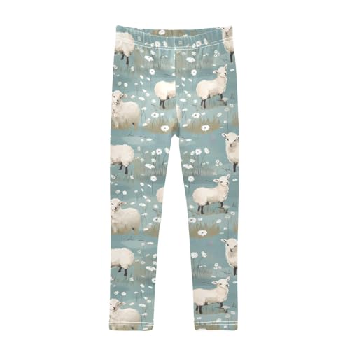 Girls' Leggings Cute Sheep Kids Yoga Tights Pants 1 Pack 20852713