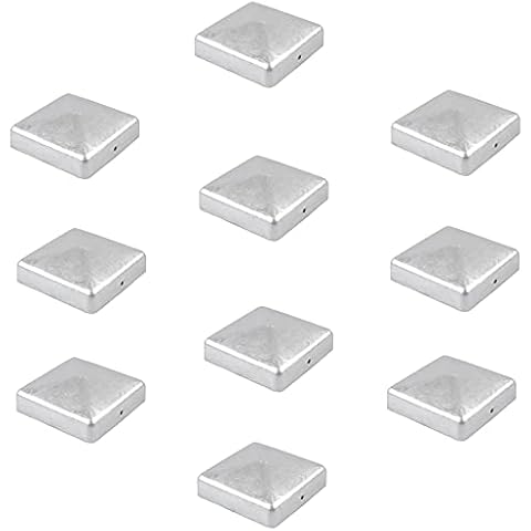 10 tapas para postes galvanizadas de 71 mm Cover