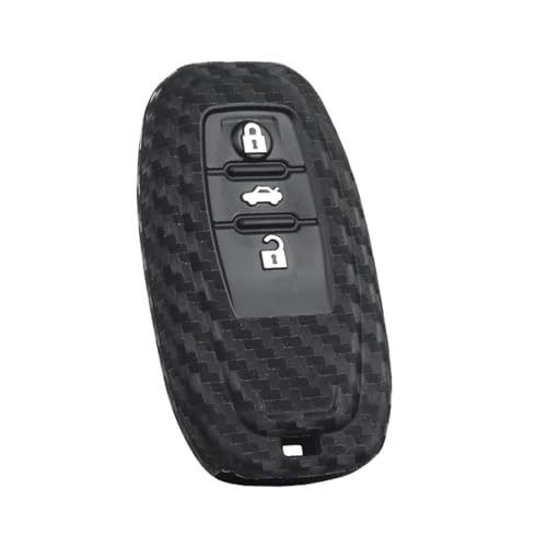Etui clés télécommande en silicone à 3 boutons pour Audi A4 A6 Q5