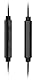 Elbe AU-P20-MIC In-Ear-Kopfhörer mit Kabel mit Mikrofon, Schwarz/Silber