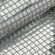 Premium 35" x 10 Yards Silver Metallic Foil Mirror Fabric for Glamorous Events and Decor 8 Premium 35" x 10 Yards Silver Metallic Foil Mirror Fabric for Glamorous Events and Decor - Image 7