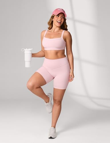 Image of UNISSU Hugcurve Adjustable Sports Bra Square Neck Wireless Padded Yoga Workout Tops