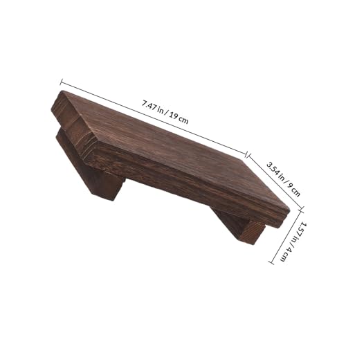 Jabonera pequeña de madera tipo soporte rústico para plantas y encimeras de cocina 3