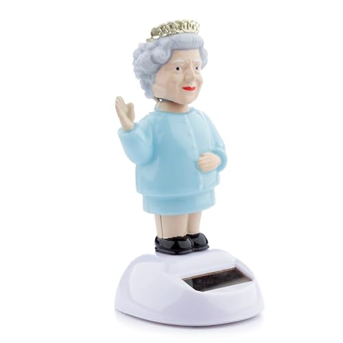 Puckator Figurine Solaire - Reine Elizabeth, Unique, Multicouleur