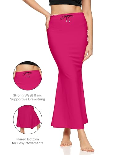 Image of Women's Saree Silhouette I Saree Shapewear Flare Petticoat for Women, Lycra Cotton Blended, Petticoat, Skirts for Women, Shape Wear Dress for Saree