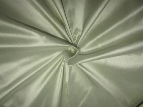 Tissu Dupioni en soie vert clair idéal pour robe de cérémonie