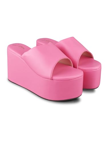 Image of JM LOOKS Women Fashion Open Toe Wedges Heel Casual sandal Attractive Comfortable sole For Women & Girls
