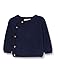Sterntaler Unisex Kinder Gots Strick-jacke Strick Jacke mit seitlicher Knopfleiste und Stern Motiv, Marine, 74 EU