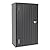 Greesum 55'' Metal Storage Shed, 22 Cuft Storaged Cabinet with Lockable Door, Vertical Tool Organization Cabinets Without Shelves, for Home, Backyard, Patio, Garage, Lawn, Black