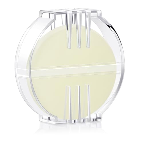 Maitys 1 Pcs Thread Wax Thread Conditioner Beeswax for Hand Sewing Embroidery Beeswax Floss Conditioner for Quilting Sewing Strengthening Line Embroidery Wax (White Clear Case)