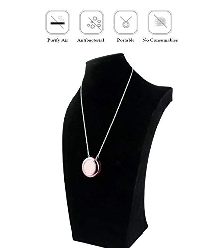 Mini Portable Wearable Necklace Air Purifier, Hang Neck Personal Mini Air Lonizers, Home