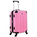 Travelers Club Chicago Hardside Expandable Spinner Luggages, Hot Pink, 20