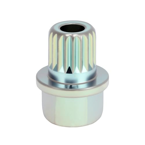 VekAuto Tuerca De Seguridad Para Rueda Para BMW Duradera Aleación De Acero Galvanizado 35/19Pt Tono Plateado Tornillo Antirrobo Llave De Extracción Socket