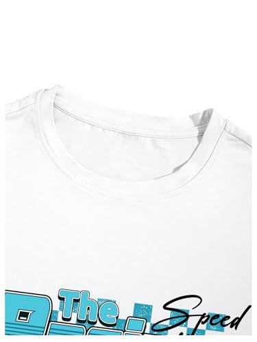 Floerns Men's 2 Piece Outfit Short Sleeve Graphic Tee and Drawstring Shorts Set4