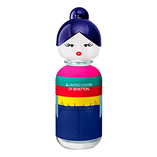 United Colors of Benetton, Sisterland Blue Neroli, Eau de Toilette para Mujer, Larga duración, Fragancia joven, moderna y fresca, Notas frutales, de ámbar y lavanda, Optimo para uso diario, 80 ml