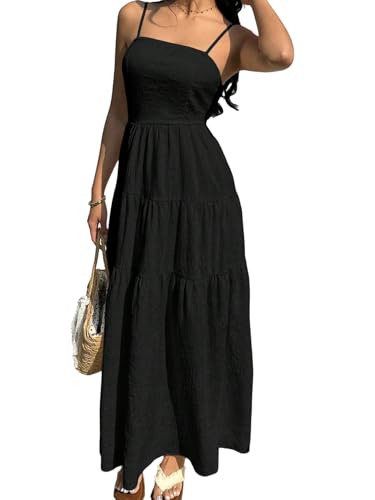 Robe maxi pour femme élégante et longue à bretelles style bohème SweatyRocks