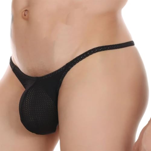 Men's Sexy Thong Low Rise Bulge Pouch Exotic Male Lingerie For Guys2