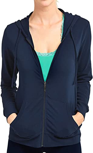 Image of Women's Zipper Sweatshirt Hoodies with Pocket Winter Collection Comfort Soild Hoodie for Women