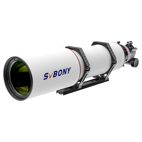 SVBONY SV550 Triplet APO Telescope, 122mm F7 ED Glass Telescope for Adults High Powered, 2.5' Dual-Speed Focuser, 87mm Focus Travel Distance Refractor OTA, for Deep Space Astrophotography and Visual