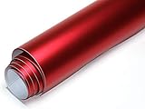 Dicke ca 0,16mm 9,05€/m² Rot Chrom Matt Metallic 200 x 152 cm Blasenfrei Luftkanäle