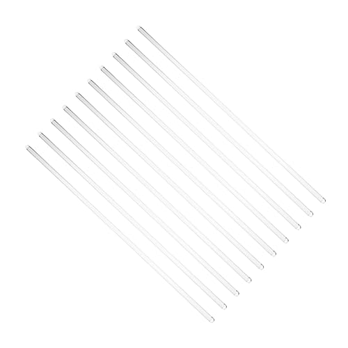 OFFSCH 10Pcs Glass Mixing Rods Heat Resistant Stirring Sticks for Scientific Experiments and Laboratory Use for Mixing and Stirring