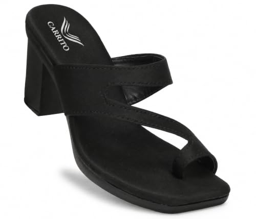 Image of Carrito Women's Block Heels, Lightweight & Comfortable For Girls