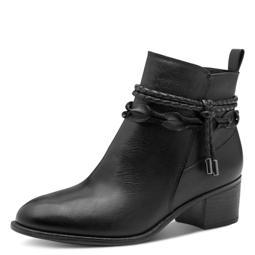 Bottines en cuir MARCO TOZZI pour femme l'excellence des finitions zippées