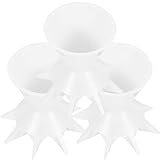 AKOOSY Tazas Divididas para Verter Pintura 3 Piezas para Artistas Color Neutro Plástico Reutilizable Adecuado para Pintura Acrílica y Óleo Uso en Estudio y Exteriores