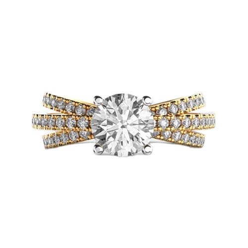 Bague moissanite en argent 925 le cadeau d'anniversaire romantique parfait