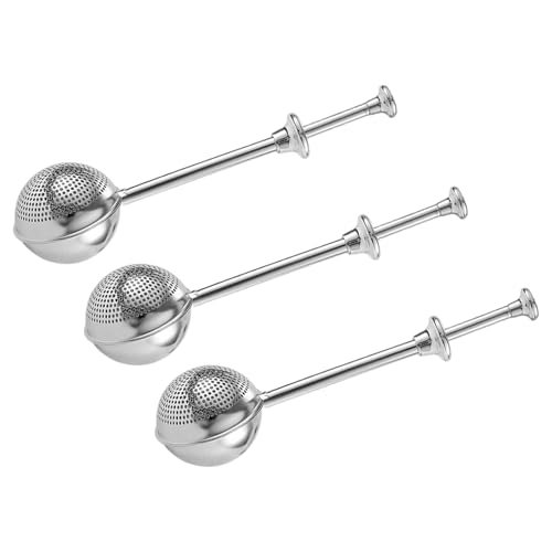 TOVINANNA Lot de 3 Saupoudreuses à Sucre Glace et Farine en Acier Inoxydable Tamis à Mailles Fines pour Pâtisserie Distributeur Portable pour Épices Sucre et Farine Nettoyage Facile