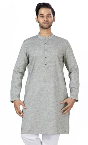 Image of Studio Shringaar Men's Cotton Relaxed Fit Straight Kurta