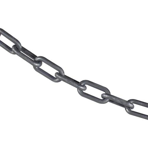 Mr. Chain Plastic Barrier Chain, Silver, 25 ft Length (30008-25)