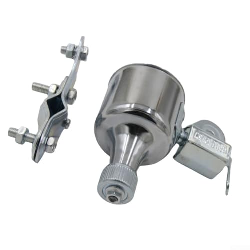 Generador de dinamo de bicicleta vintage AC12V 6W, sistema de luz de fricción de aleación de aluminio para modificación de bicicleta con puertos dobles para faros delanteros y luz trasera (plata)