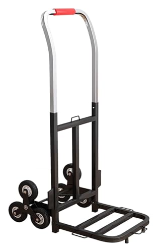 Carretilla de mano plegable con ruedas para subir escaleras, carrito portátil de altura ajustable para almacenamiento y transporte