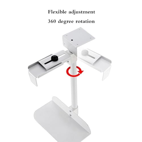 Soporte para CPU bajo escritorio, ajustable en altura y ancho, giro de 360°, compatible con la mayoría de torres PC (Negro) miniatura 3