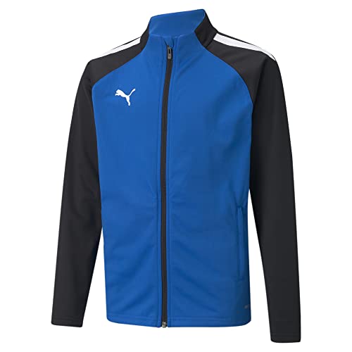PUMA Unisex Kinder Teamliga Training Jacket Jr Sweater, Electric Blue Lemonade-puma Black, 128 EU