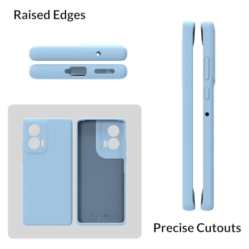 Image of SPRIG Compatible with Moto G96 Premium SilkTone Back Cover Drop Tested Shock Proof Mobile Case for Men, Women, Boys and Girls with Camera Protection (Blue)