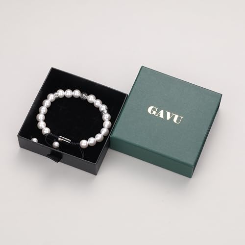 Pulsera brújula para hombre GAVU con perlas y cuentas miniatura 7